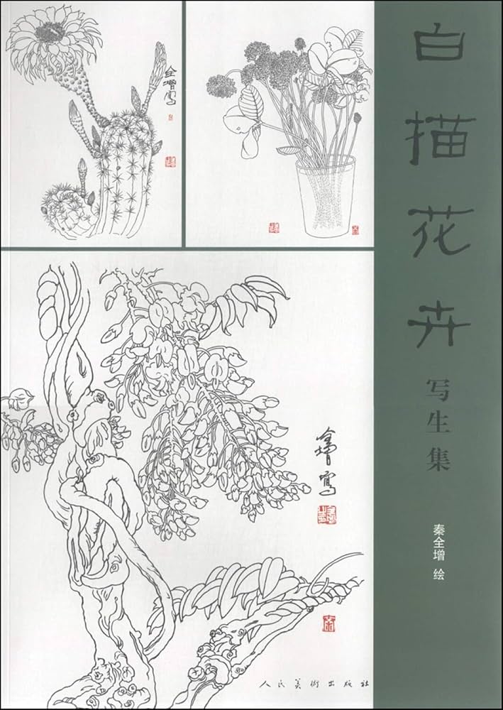 Amazon.com: Line drawing flower painting set(Chinese Edition